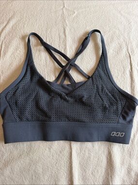 Lorna Jane Black Mesh Crossback Sports Bralette